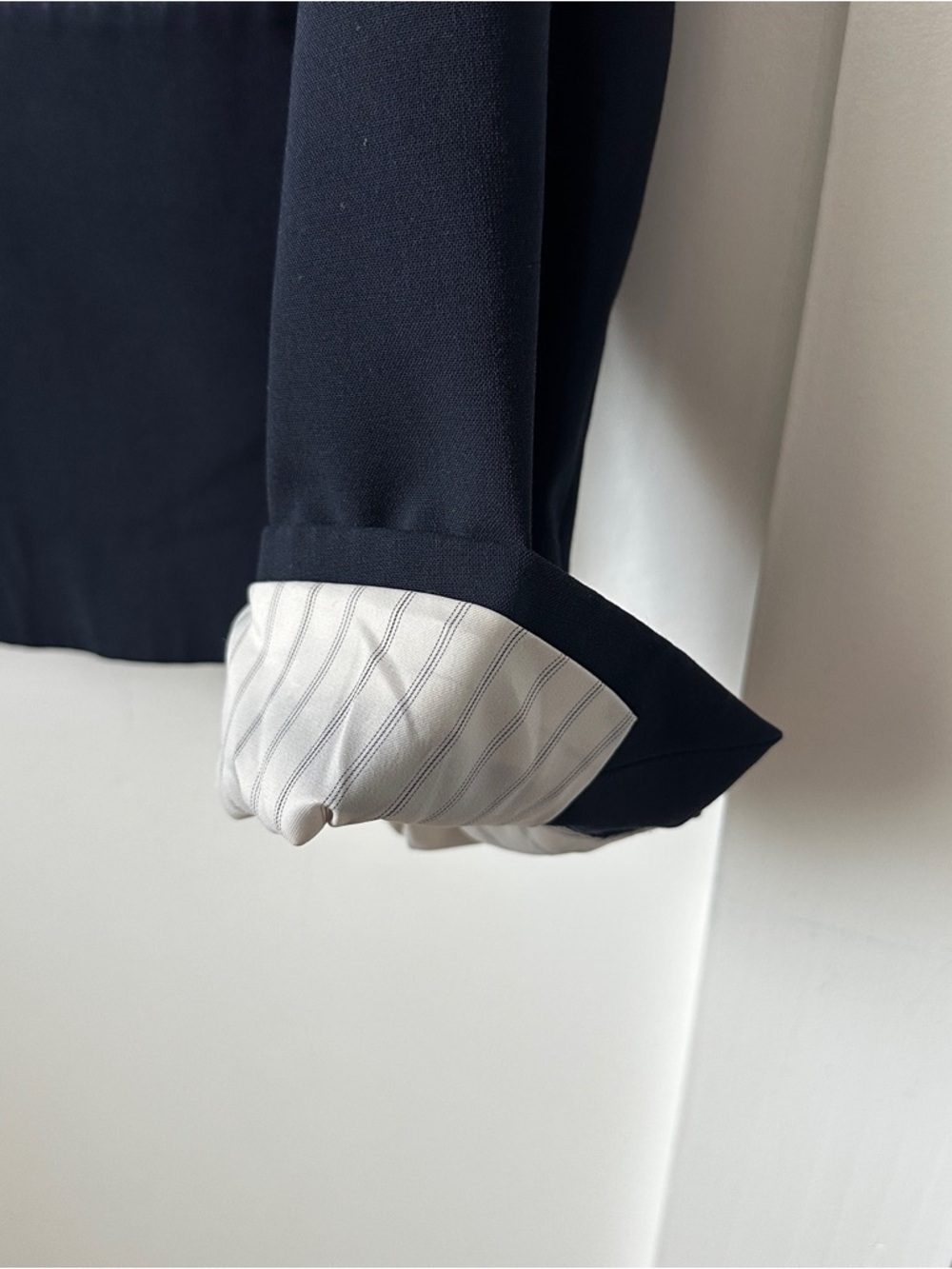 Ann Taylor Navy Two-Button Tailored Blazer - Picture 5 of 5